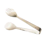 image of American Metalcraft SS782 - 8" Stainless Steel Salad and Pastry Serving Tongs