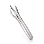 image of American Metalcraft SVHT2 Serving Tongs, 11-3/4" Hammered Vintage Stainless Steel