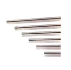 image of American Metalcraft TR30 Ticket Rack 30" x 3-1/2" Stainless Steel Marble Groove, End Caps