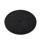 image of American Metalcraft TRVR10 Trivet, 10" Diameter Round Silicone Black Heat-Resistant Pad - 1/4" Height