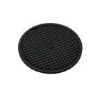 image of American Metalcraft TRVR8 Trivet - 8" Silicone Pad, Black, 1/4" Height, Heat‑Resistant Kitchen Protector