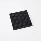 image of American Metalcraft TRVS6 Square Silicone Trivet, 6" x 6" (1/4" H), Black Heat‑Resistant Accessory