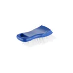 image of CAC China CBPB-1BL Cutting Brush, 6.3" x 2.44" x 1.97", Blue Block, White Bristles, Hanging Loop