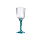 image of Steelite 49206Q214 - Florian Blue Stemmed Wine Glass, 8.25 oz, 2.75"×7.75" Non‑Tempered - 24/Case