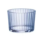 image of Steelite 499101Q016 - Mini Tumbler Glass, 7.0 oz Capacity, 3.25" W x 2.375" H, Sapphire Blue Glass, 1 Dozen