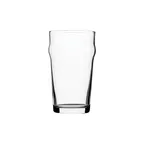 image of Steelite P42997 Beer Glass - 20 oz Tempered Clear Glass, 5-7/8" H x 3-1/2" Mouth, Nonic - 1 Dozen
