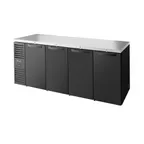 image of True TBR92-RI Back Bar Cooler, 92" W x 24" D, 4-Door, Top, LED, Side-Mounted R290, 182-Can Capacity