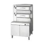 image of Cleveland PGM3002 16 Pan Gas Pressure Steamer w/ Boiler Base, (2) Compartments, 36" Cabinet