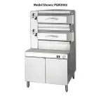 image of Cleveland PGM3003 24 Pan Electric Pressure Steamer w/ Boiler Base, (3) Compartments, 36" Cabinet