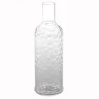 image of American Metalcraft WB34 Clear Pebbled Plastic Water Bottle, 34 oz, 3‑1/2″ Dia x 11‑1/4″ H – Wash Only