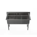 image of Atosa USA SS2424F31D24 (3) Three Compartment Sink