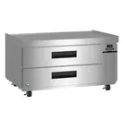 image of Hoshizaki CR49B 49" 2 Drawers Refrigerated Chef Base, Stainless Steel Top, 1/5 HP, ENERGY STAR®