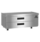 image of Hoshizaki CR60B 60" 2 Drawers Steelheart Refrigerated Chef Base, 12.82 cu ft, R290 Compressor