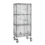 image of Metro SEC53EC-2SE Super Erecta Security Unit, 40.75W x 27.25D x 68.5H, Chrome, 2 Shelves, NSF
