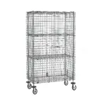 image of Metro SEC55EC-2SE Super Erecta Security Unit, 52-3/4W x 27-1/4D x 68-1/2H, Chrome, 2 Intermediate Shelves, Mobile