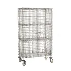 image of Metro SEC55S-SD-2SE Super Erecta Security Unit, 52-3/4W x 27-1/4D x 62H, Stainless Steel, Mobile, 2 Intermediate Shelves