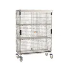 image of Metro SEC56S-SD-SL-2SE Super Erecta Security Unit, 65"W x 28.5"D x 62"H, Stainless Steel, Mobile, 2 Shelves
