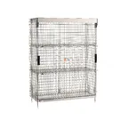 image of Metro SEC56S-SL-2SE Super Erecta Security Unit, 62.5W x 28.5D x 66.8H, Stainless Steel, 2 Shelves