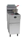 image of Saba GF45-N Commercial Gas Gas Deep Fryer, 45 lbs Oil Capacity, 4-Tubes, 120.000 BTU