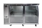 image of SABA SBB-24-48GSS Back Bar Cooler – 48.9" W x 24" D, 2 Glass Doors, 33‑38°F, R134a, Side, 1/3 HP, 115V