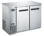 image of SABA SBB-24-48SS Bar Cooler, 48-7/8" W x 22-26" D, 11.8 Cu Ft (335 L) SS, 2 Doors, LED, Temp, 115V
