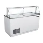 image of SABA SDC-66 Dipping Cabinet, 67.75" Wide, 12 Top & 8 Bottom 3‑Gal Tubs, White, R290, 1/2 HP 115V