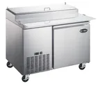 image of SABA SPP-44-6 44.5" 1-Door Refrigerated Pizza Prep Table, 6 Pans