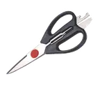 image of Adcraft 6606 Kitchen Shears, Stainless Steel Blades with Black Polypropylene Handles, 9" Length