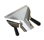 image of American Metalcraft FFSD3 French Fry Scoop, Dual Plastic Handles, Stainless Steel, 12" Scoop