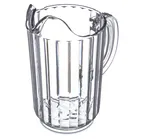 image of Carlisle 553607 Plastic Pitcher, 32 oz Clear Polycarbonate, Sides, Dishwasher‑Safe, NSF, Made in USA
