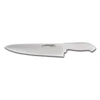 image of Dexter 24163 - 10" Chef Knife, White Soft‑Rubber Handle, High‑Carbon Stainless Steel Blade