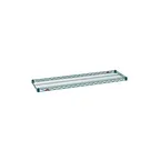 image of Metro 1448NK3 Super Erecta Wire Shelving Unit, 48"W x 14"D, Green Epoxy Coated, NSF
