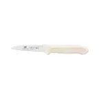 image of Thunder Group SLKF421WTS Paring Knife, 3-1/4" Blade, White Polypropylene Handles, German Steel, 2 Each - Pack