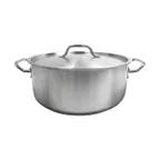 image of Thunder Group SLSBP4015 Brazier Pot, 15 Qt, 15" Dia. X 5-3/4" Height, 2-3/8" Welded Handle