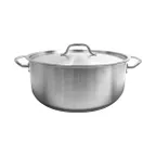 image of Thunder Group SLSBP4020 Brazier Pot, 20 Qt, 16-1/2" Dia. X 6-1/4" Height, 2-3/8" Welded Handle