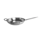 image of Thunder Group SLSFP4014 Fry Pan, 14" Dia. X 2-5/8" Height, 11-1/8" Welded Hollow Handle, Stainless Steel