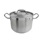 image of Thunder Group SLSPS4008 Stock Pot, 8 Qt, 10" Dia. X 6-5/8" Height, 2-1/2" Welded Handle