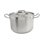 image of Thunder Group SLSPS4012 Stock Pot, 12 Qt, 11-5/8" Dia. X 7-3/8" Height, 2-3/8" Welded Handle