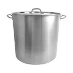image of Thunder Group SLSPS4060 Stock Pot, 60 Qt, 18-1/2" Dia. X 14-3/8" Height, 2-3/8" Welded Handle