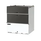 image of Powers 681 Milk Case Cooler - 33" Wide, 11.2 cu ft, 8 x 13" Crates, White Door, 1/5 HP, 115V, USA