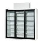 image of Powers BT77SD Merchandiser Refrigerator – 3‑Section 77" 77 cu ft, White, 1/2 HP