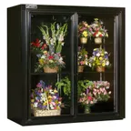 image of Powers FR70SD Floral Merchandiser – 70" Wide, 66 cu ft, 2‑Section, 1/2 HP, 115V, LED Lighting