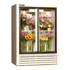 image of Powers FS52GDHC Floral Merchandiser, 52" Wide, 41 cu ft, Sliding Glass Doors, 1/3 HP, 115V