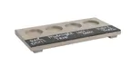image of Cal-Mil 2063-110 Aspen Beer Tasting Board, 6" x 12" x 0.5" H, Wood Paddle for Beer or Wine Flights