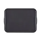 image of Cambro 1418CWH485 Tray, 14" x 18" Grays Plastic, Smoked Metal, Handles, Lugs, NSF, Dishwasher‑Safe