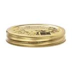 image of Steelite 4951Q505 Replacement Lid, 4.375" Quattro Stagioni Glass Jar, Gold Metal Finish - 1 Dozen