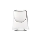image of Steelite UR90062 Double Wall Dessert Dish, 2.5 oz (2.5"×3.0" H), Clear Glass, Non-Tempered - 6/Case