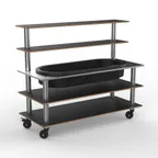 image of Steelite MGCMLC01MSXH Modular Pro Back Bar Marble Brushed 71x29.5x60in Mixed Materials