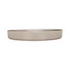 image of Cal-Mil 22017-8-125 Plastic Plate, 8.25" Dia x 1.5" H, Round Low-Rim Dishwasher-Safe Melamine, Taupe