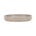 image of Cal-Mil 22026-6-125 Hudson Plate, 6" x 1" Height, Low Rim, Melamine, Taupe Brown, Dishwasher Safe